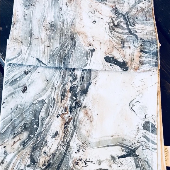 New Set Of 4 Table Napkin Artistic Accent Marble Print 100% Cotton Square - Picture 3 of 4